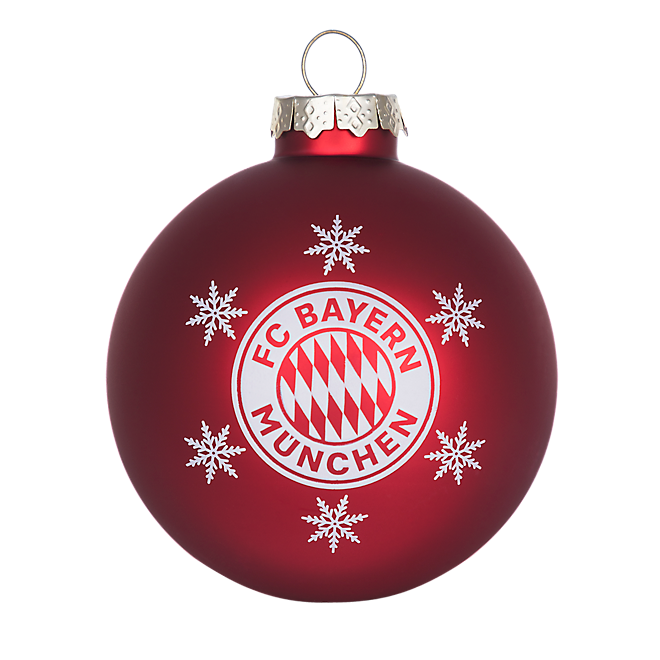 Christbaumkugel 8cm Glitzer Offizieller FC Bayern