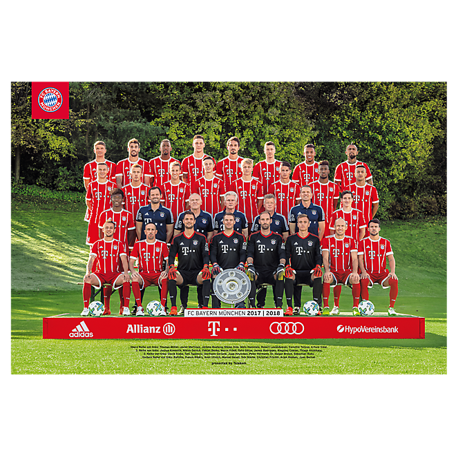 Poster Team 17/18 | Official FC Bayern Online Store